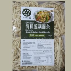 Organic Lotus Root Thick Noodle 有机莲藕宽面 320g