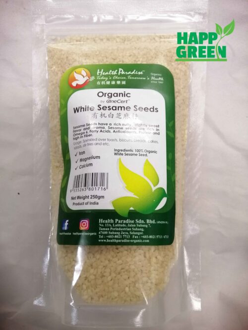 Organic White Sesame Seeds 有机白芝麻250gm